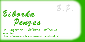 biborka penzes business card